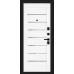 Входная дверь Прайд, цвет Total Black/Snow Melinga