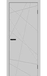 Межкомнатная дверь Граффити-5.Д.П, цвет Grey Silk